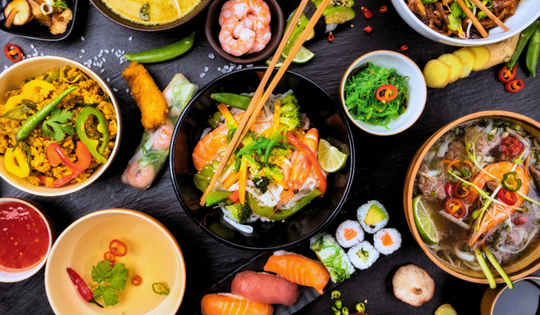Discover top-rated Asian street foods like gyoza, hibachi, ramen, and more at Food Trucks Heaven.