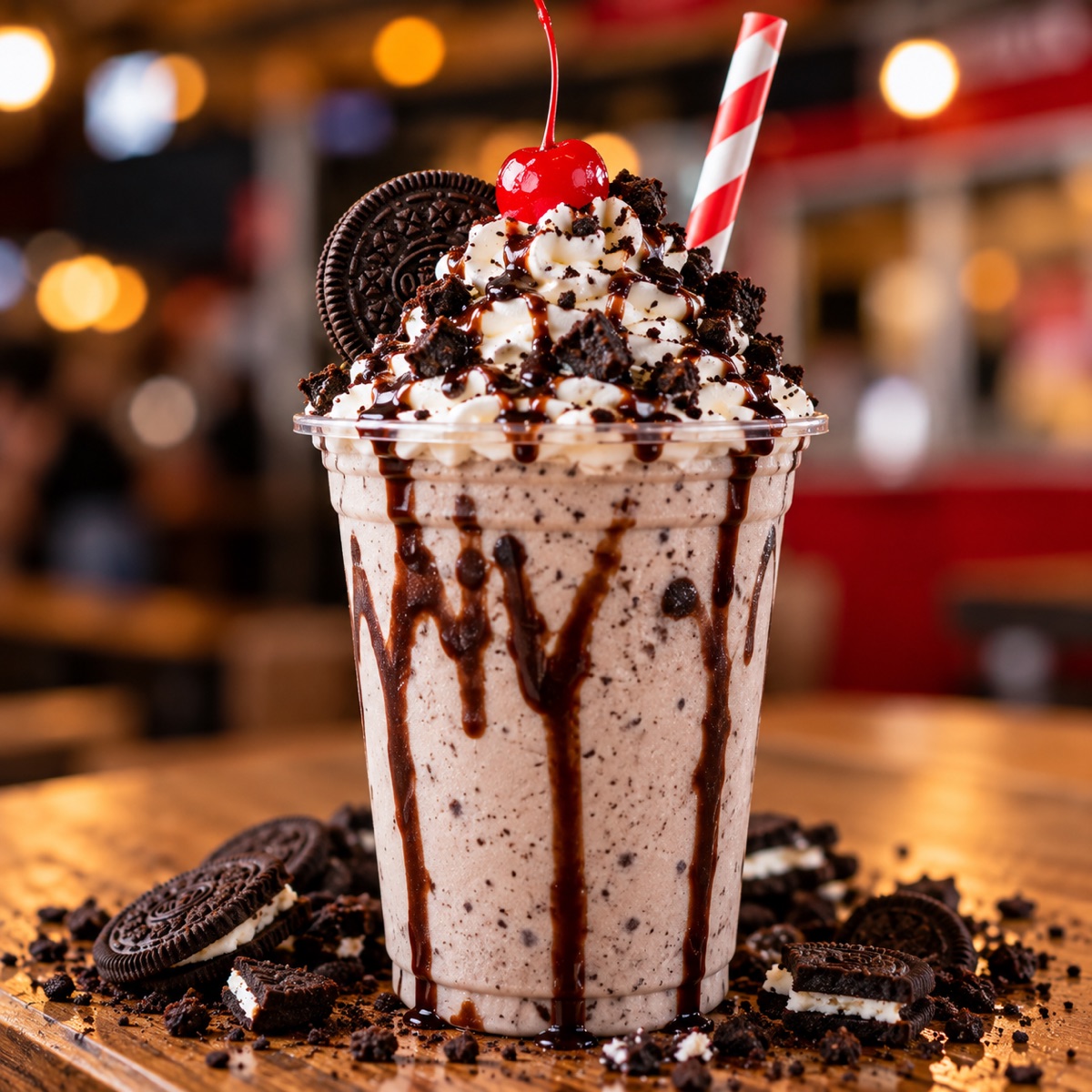 Cookies and cream dessert shake